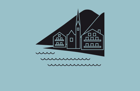 Dorf am See in Oberösterreich